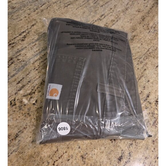 Carhartt Pants Utility Men 44x32 Brown Cotton Canvas Carpenter Work B324 DFE - Picture 11 of 11